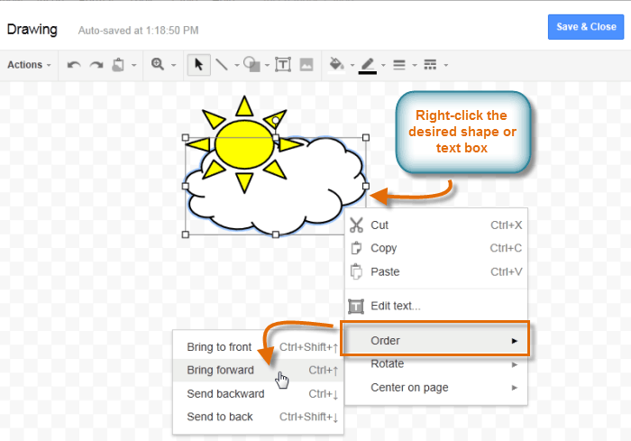 Screenshot of Google Documents