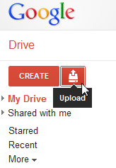 Screenshot of Google Drive