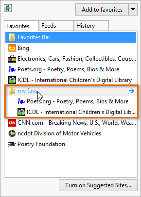 screenshot of Internet Explorer 11