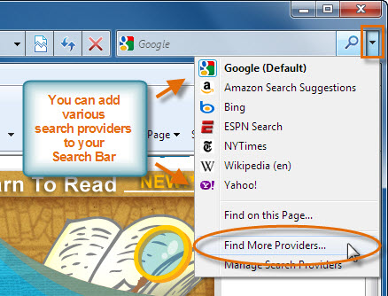 Add Search Providers