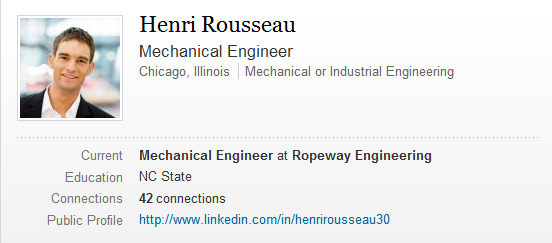 screenshot of linkedin