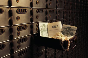 safety deposit box.
