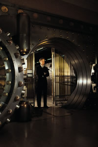 picture of a bank vault.