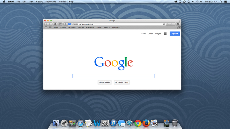 screenshot of OS X