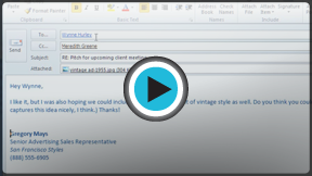 Launch "Sending and Receiving Email with Outlook 2010" video!