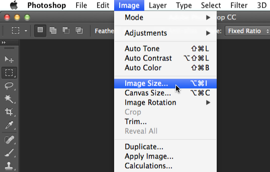 Screenshot of Adobe Photoshop CC