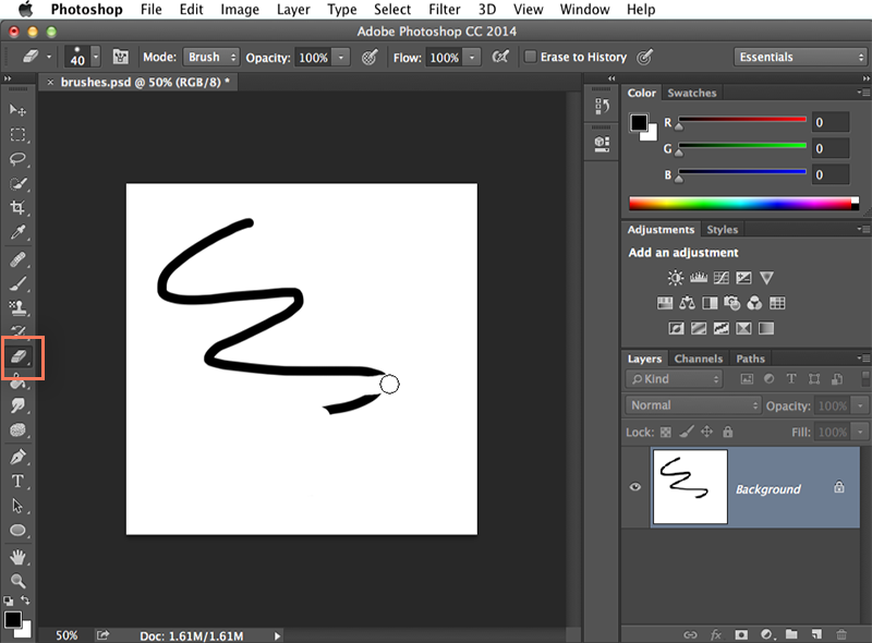 Screenshot of Adobe Photoshop CC