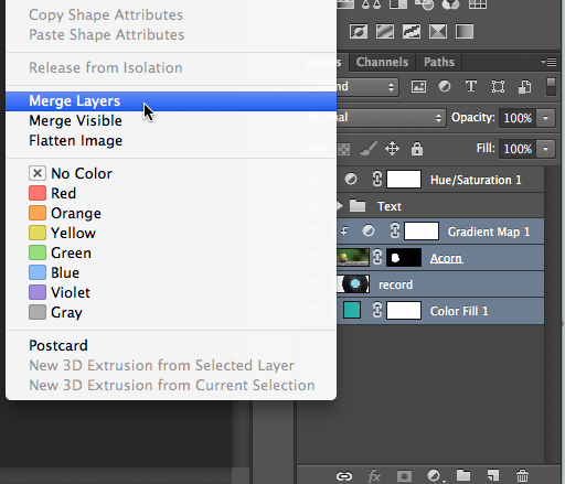 Screenshot of Adobe Photoshop CC