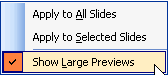 Show Large Preview selected