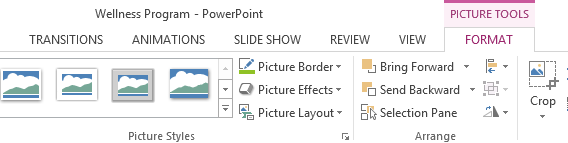 Screenshot of PowerPoint 2013