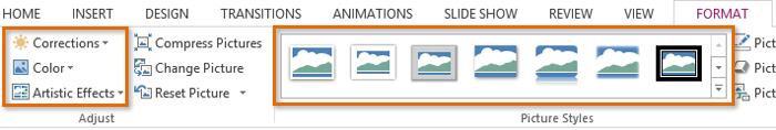 Screenshot of PowerPoint 2013