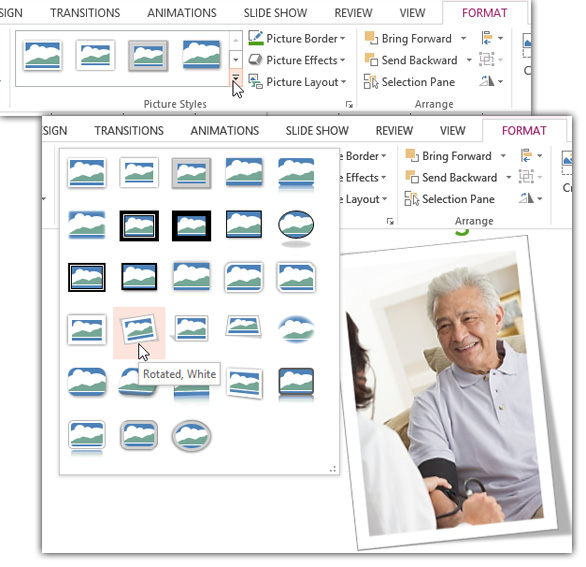 Screenshot of PowerPoint 2013