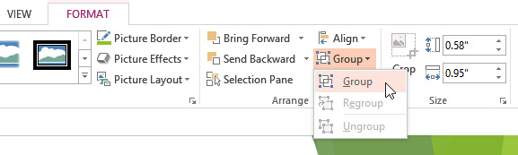 Screenshot of PowerPoint 2013