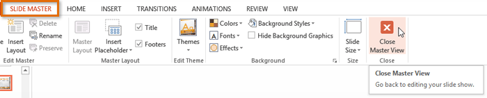 Screenshot of PowerPoint 2013