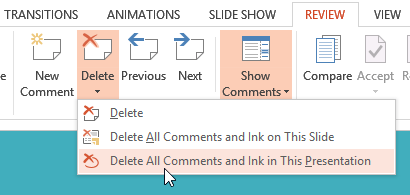 Screenshot of PowerPoint 2013