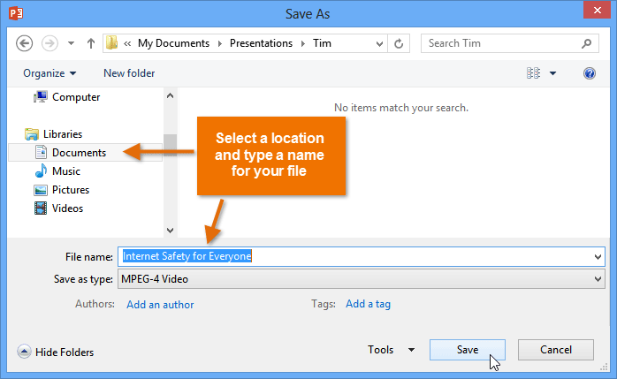 Screenshot of PowerPoint 2013