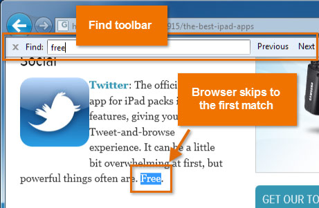 Screenshot of browser