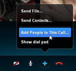 Screenshot of Skype