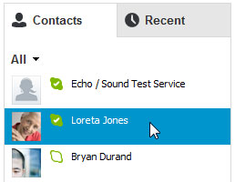 Screenshot of Skype