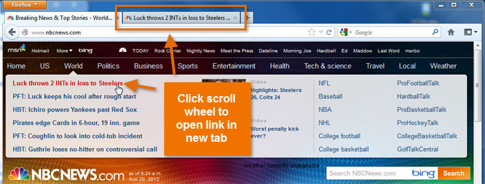 Screenshot of Firefox