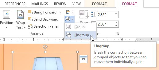 Screenshot of Word 2013