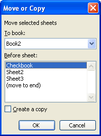 Move or Copy Dialog Box