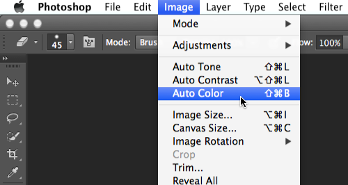 Screenshot of Adobe Photoshop CC