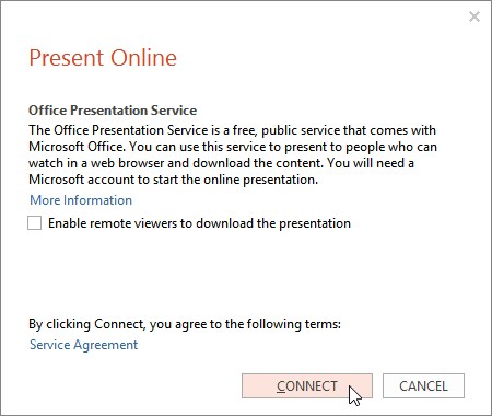 Screenshot of PowerPoint 2013