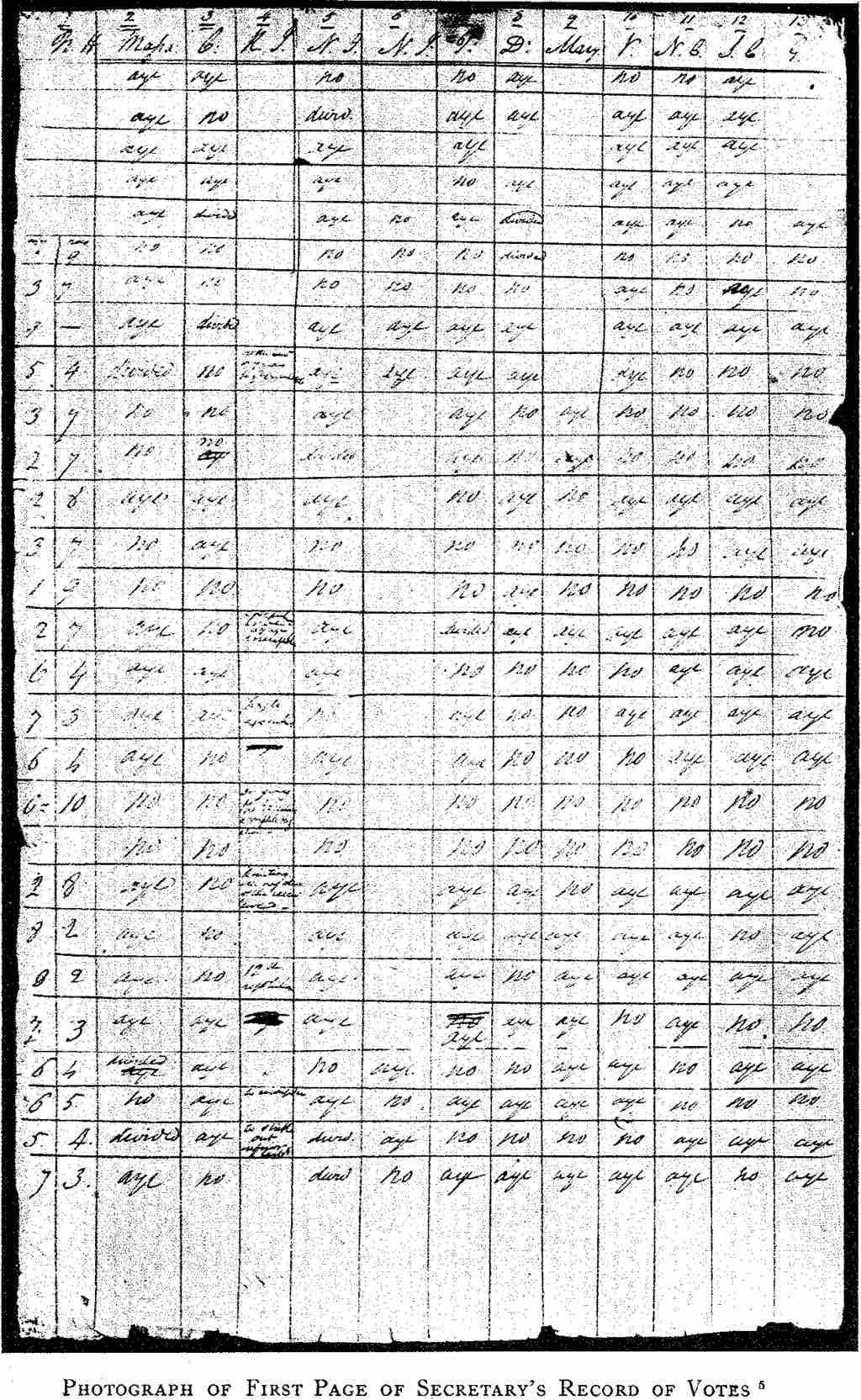 Delegates Voting