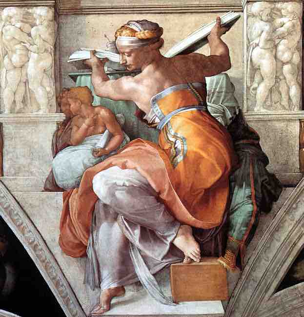 The Libyan Sibyl from Michelangelo's Sistine Chapel ceiling