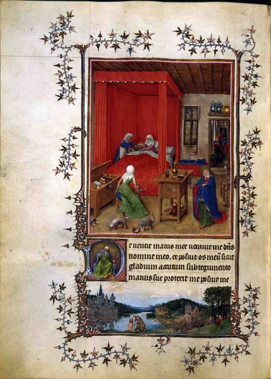 Page from the "Turin-Milan Hours," anonymous artist known as Hand G.