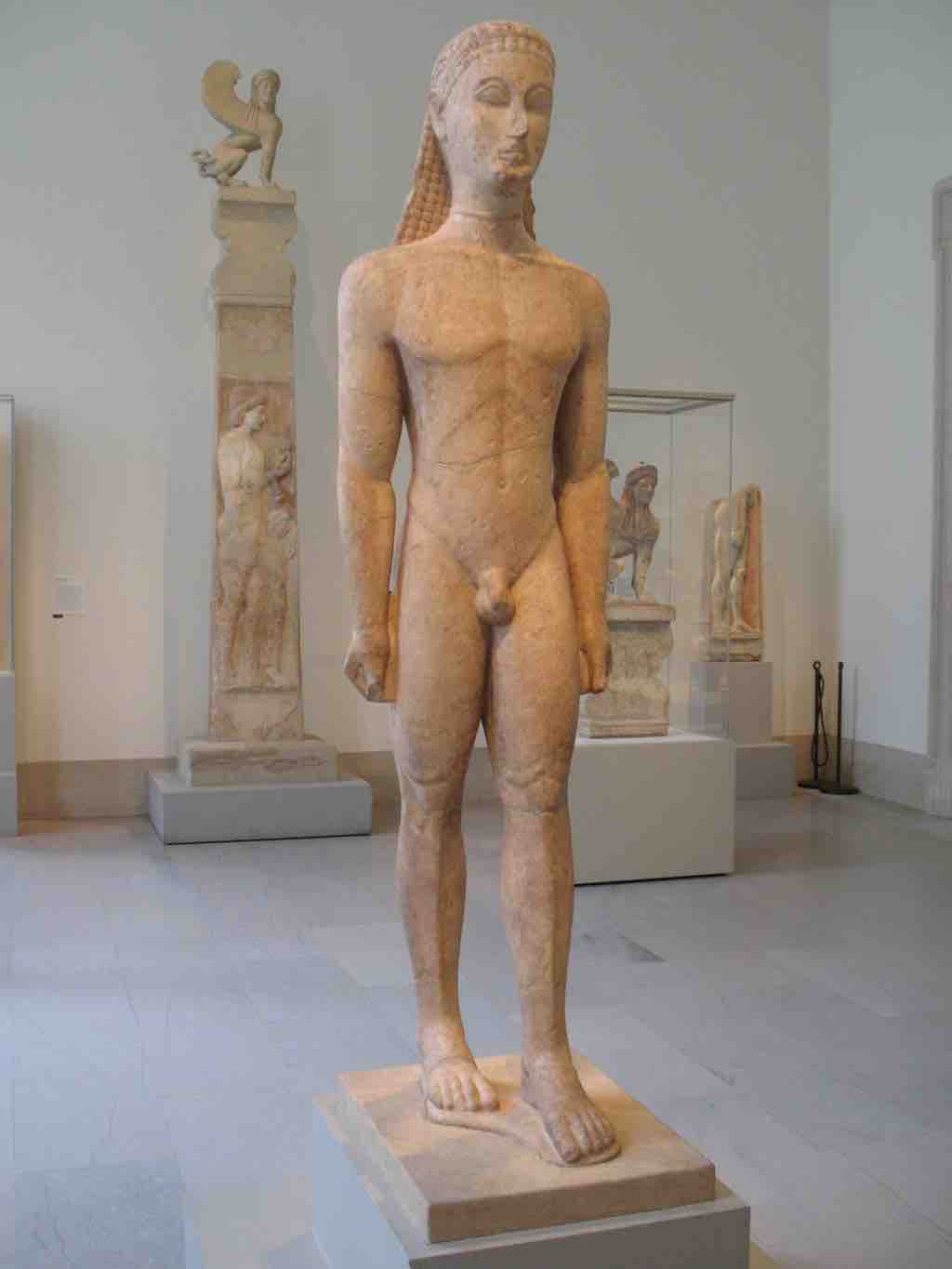 <em>New York Kouros</em>, c. 600 BCE.