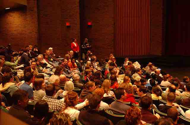 Audience at the Humanities Theater