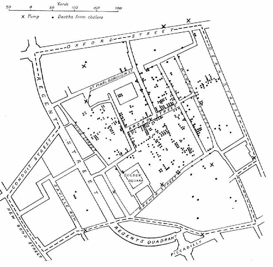 Snow cholera map