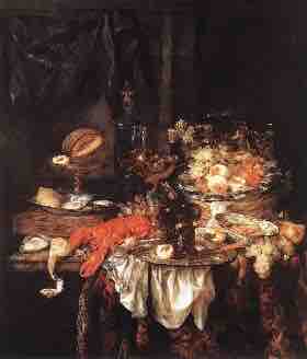 <em>Banquet Still Life</em>, by Abraham Van Bereyen, 1660