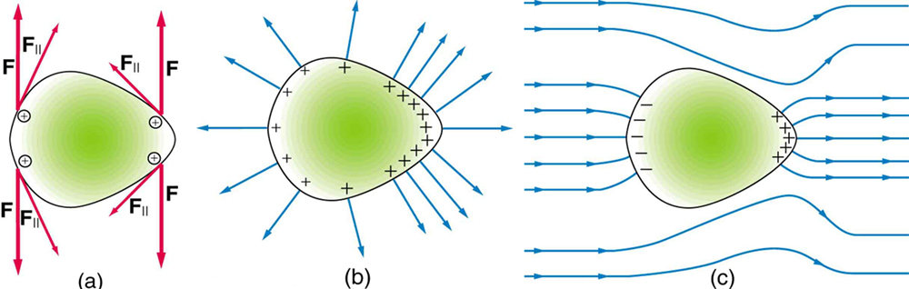 Electrical Charge at a Sharp Point of a Conductor