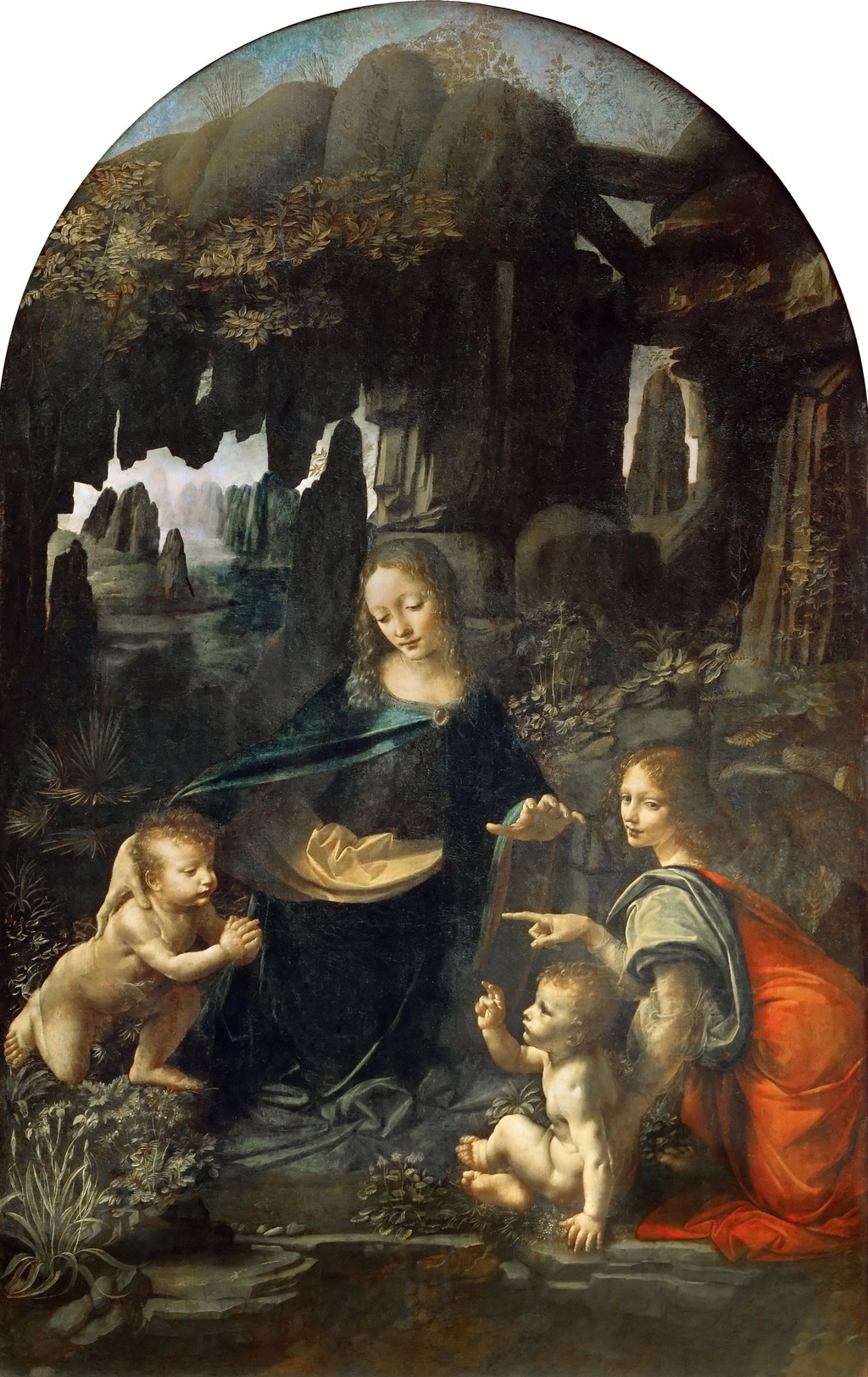 The Virgin of the Rocks, Leonardo da Vinci, 1483–1486