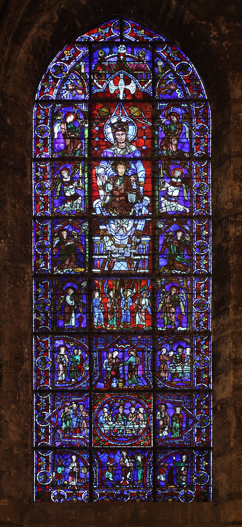 Notre-Dame de la Belle-Verrière, Chartres Cathedral, France (c.1180 and 1225) 