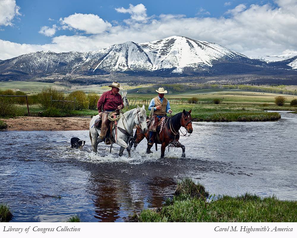 Cowboys at Park Range Range near Walden, Colorado