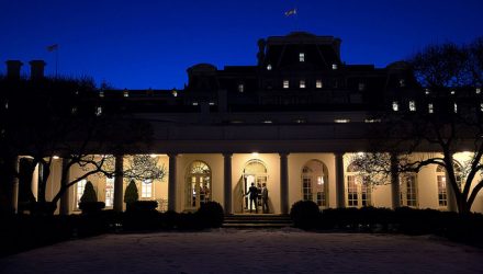 Chuck Kennedy captured this scene at dusk as the President entered the Outer Oval Office with Shaun Donovan." (Official White House by Chuck Kennedy) United States Government Work