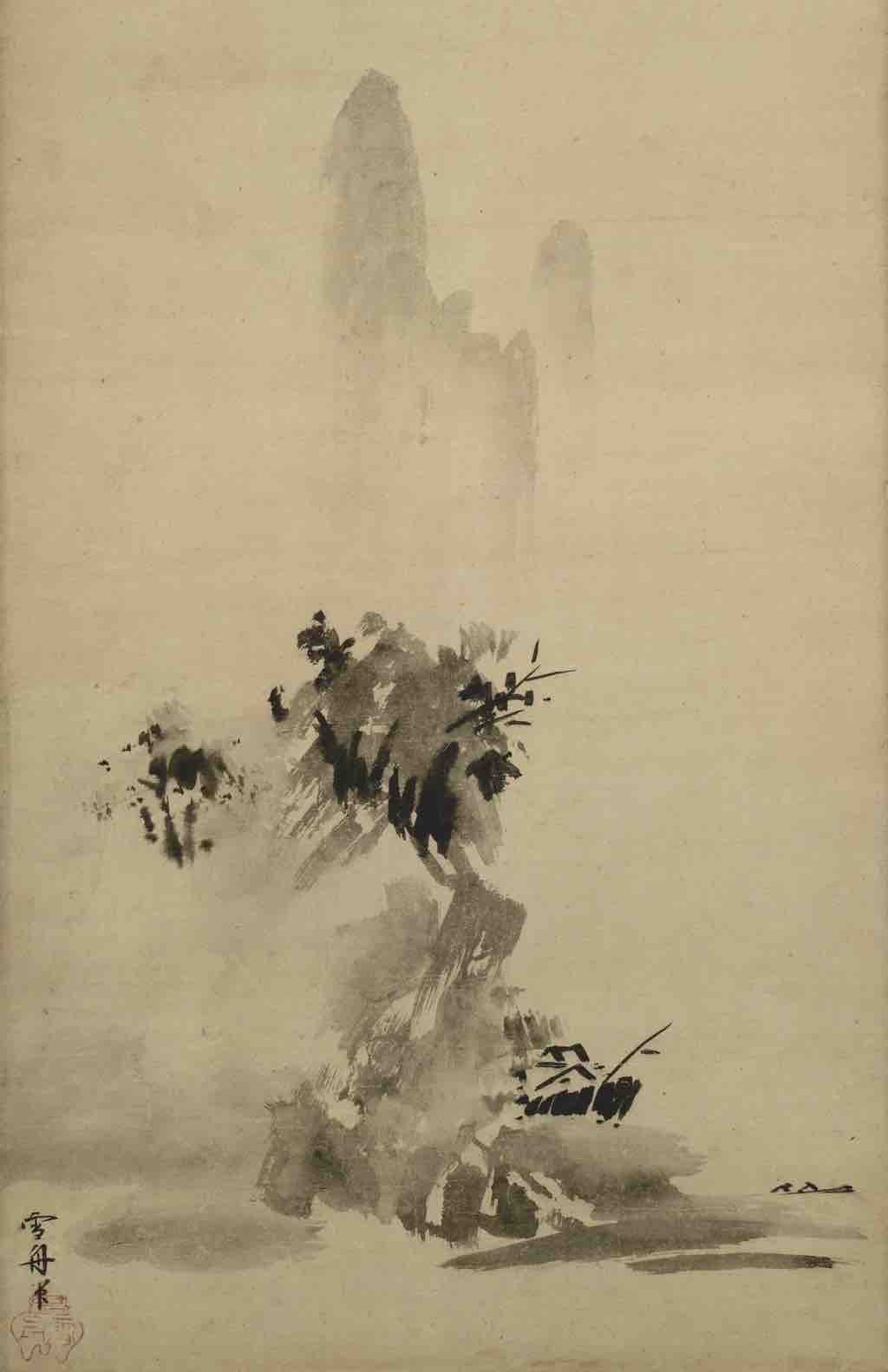 Haboku-Sansui, Sesshū, 1495, ink on silk,