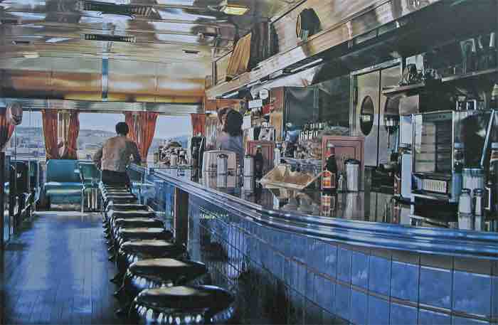 Ralph Goings, Ralph's Diner, 1981-82, oil on canvas.