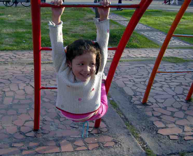 Girl on a Playground