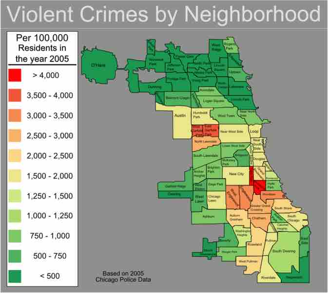 Chicago Violent Crime Map