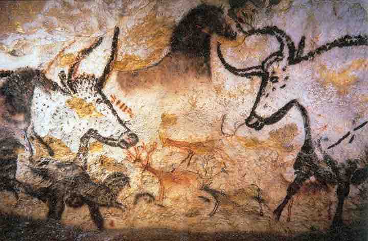 Cave paintings in Lascaux, France