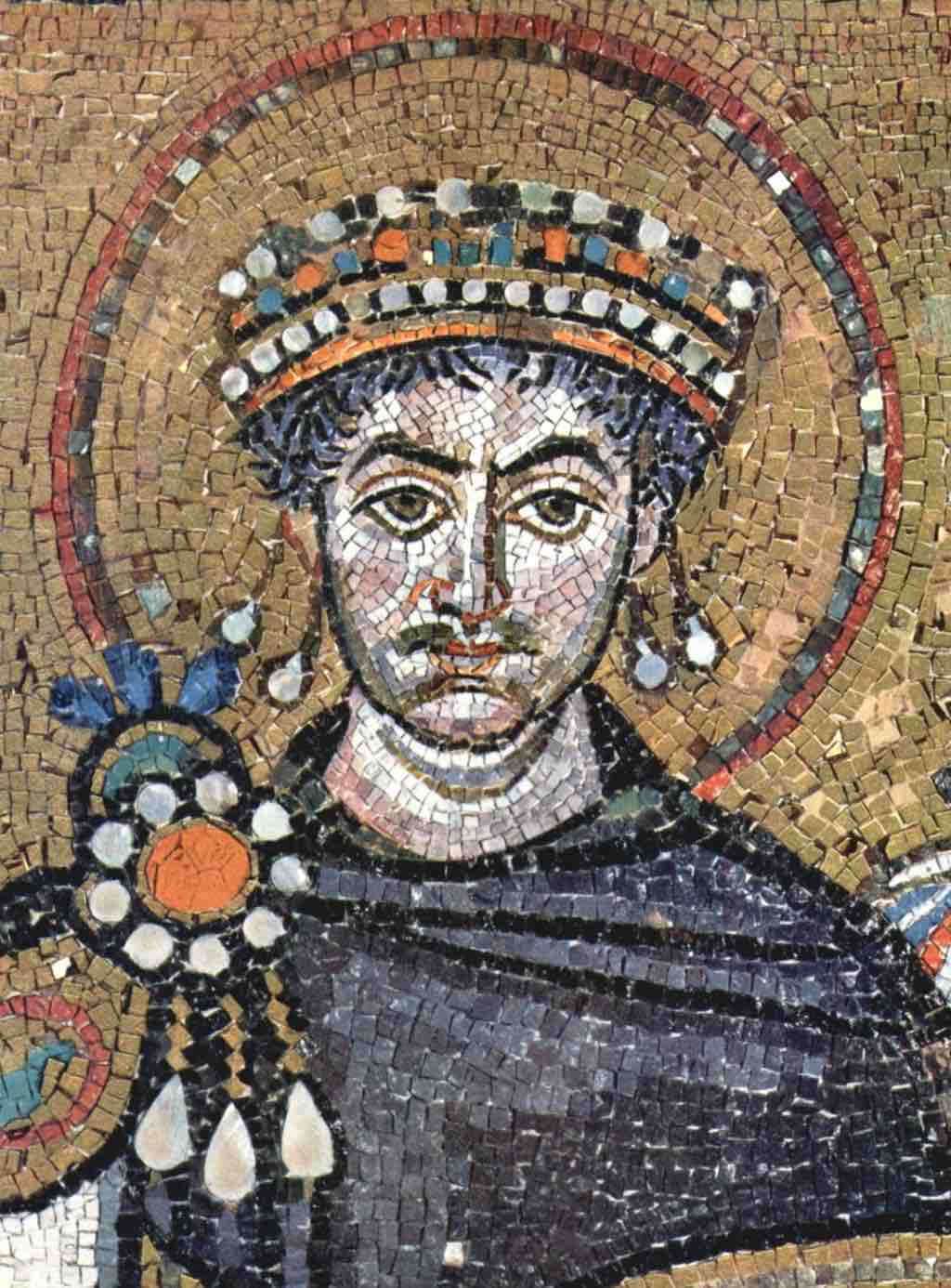 Justinian I from San Vitale in Ravenna