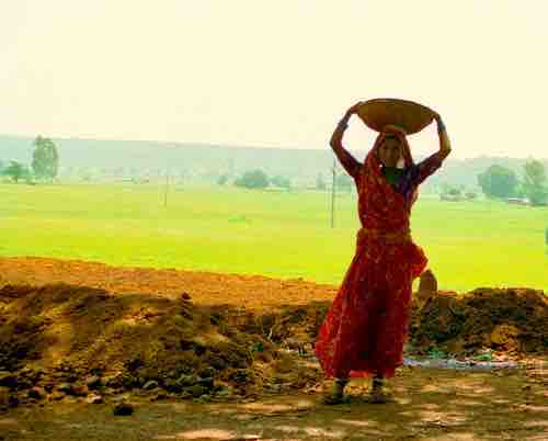 A Female Indian Construction