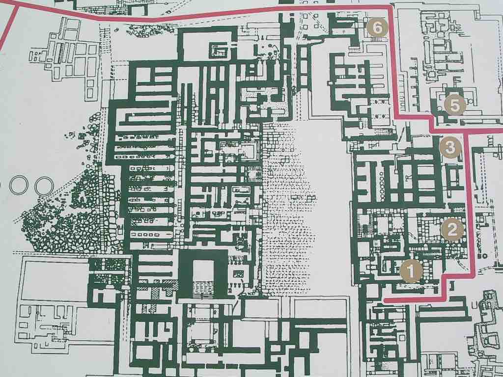 Plan of the Palace at Knossos.