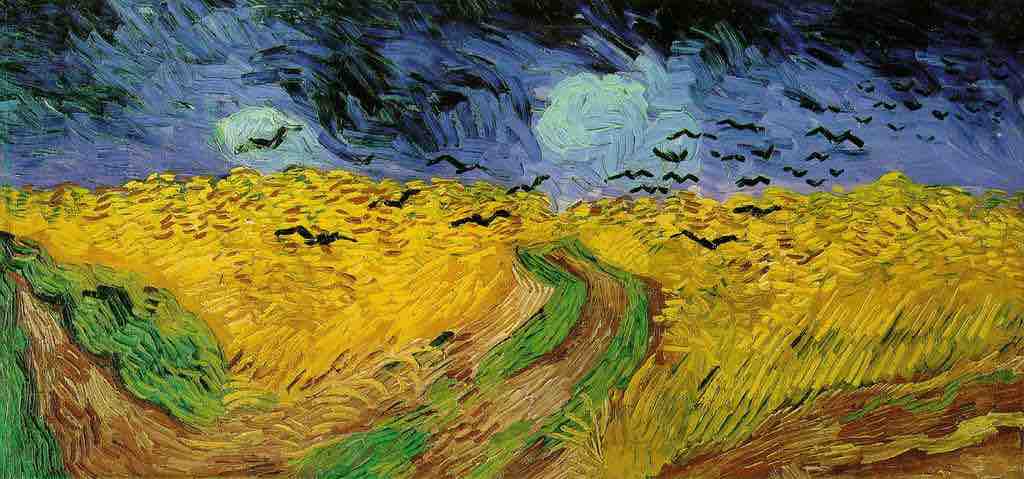 Wheat Field with Crows, Van Gogh, 1890