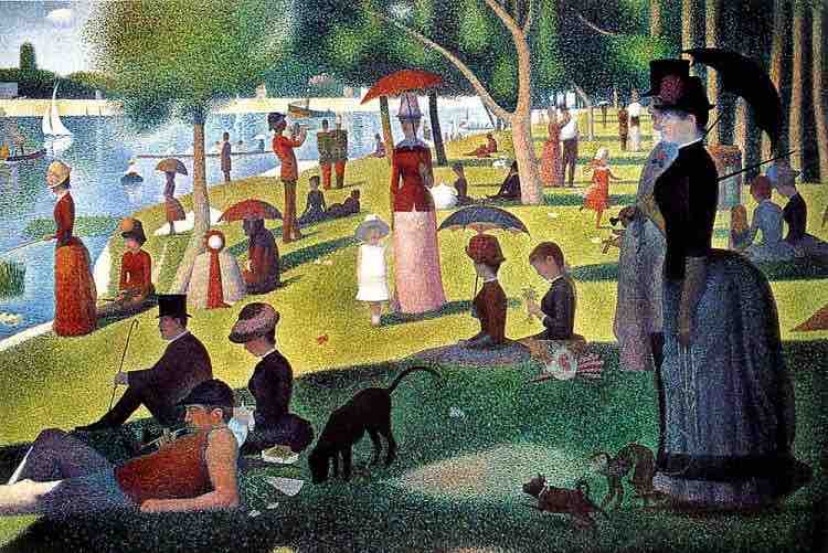 A Sunday Afternoon on the Island of La Grande Jatte, Georges-Pierre Seurat, 1884-86
